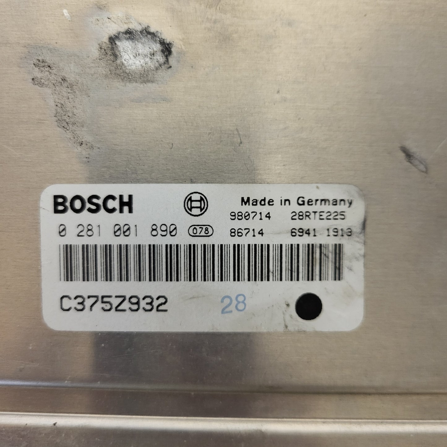 ALFA ROMEO 156 ECU / 0281001890 / C375Z932 / BOSCH