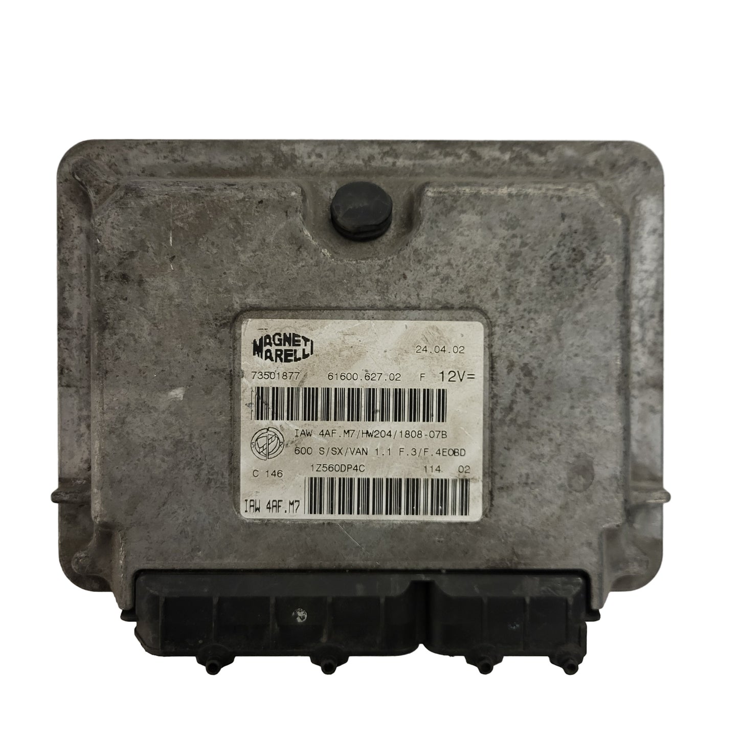 Fiat 600 1.1 ECU / IAW 4AF.M7 / 73501877 / HW204 / 61600.627.02