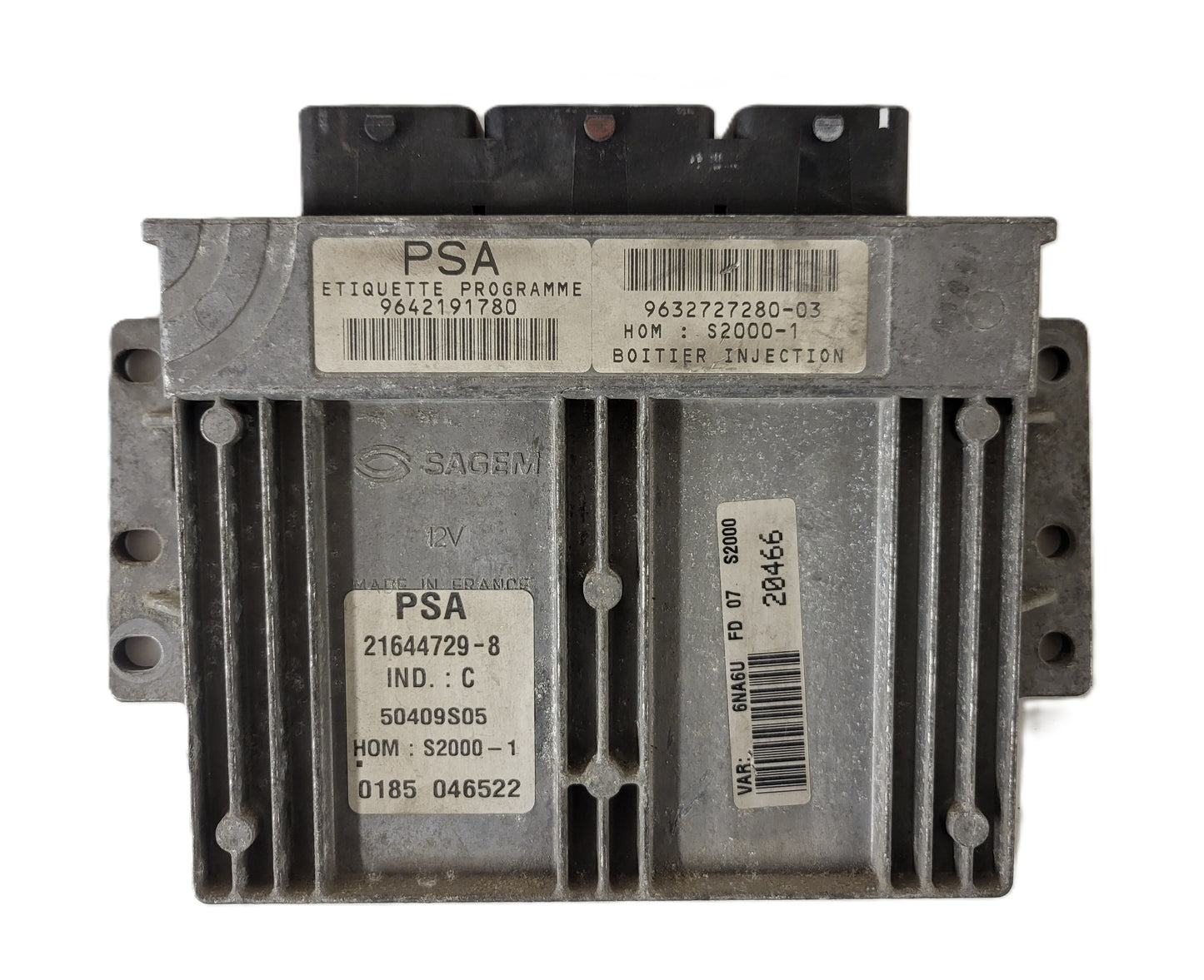 PEUGEOT CITROEN ECU / 9642191780 / 96327280-03 / 21644729-8 / 50409S05 / SAGEM