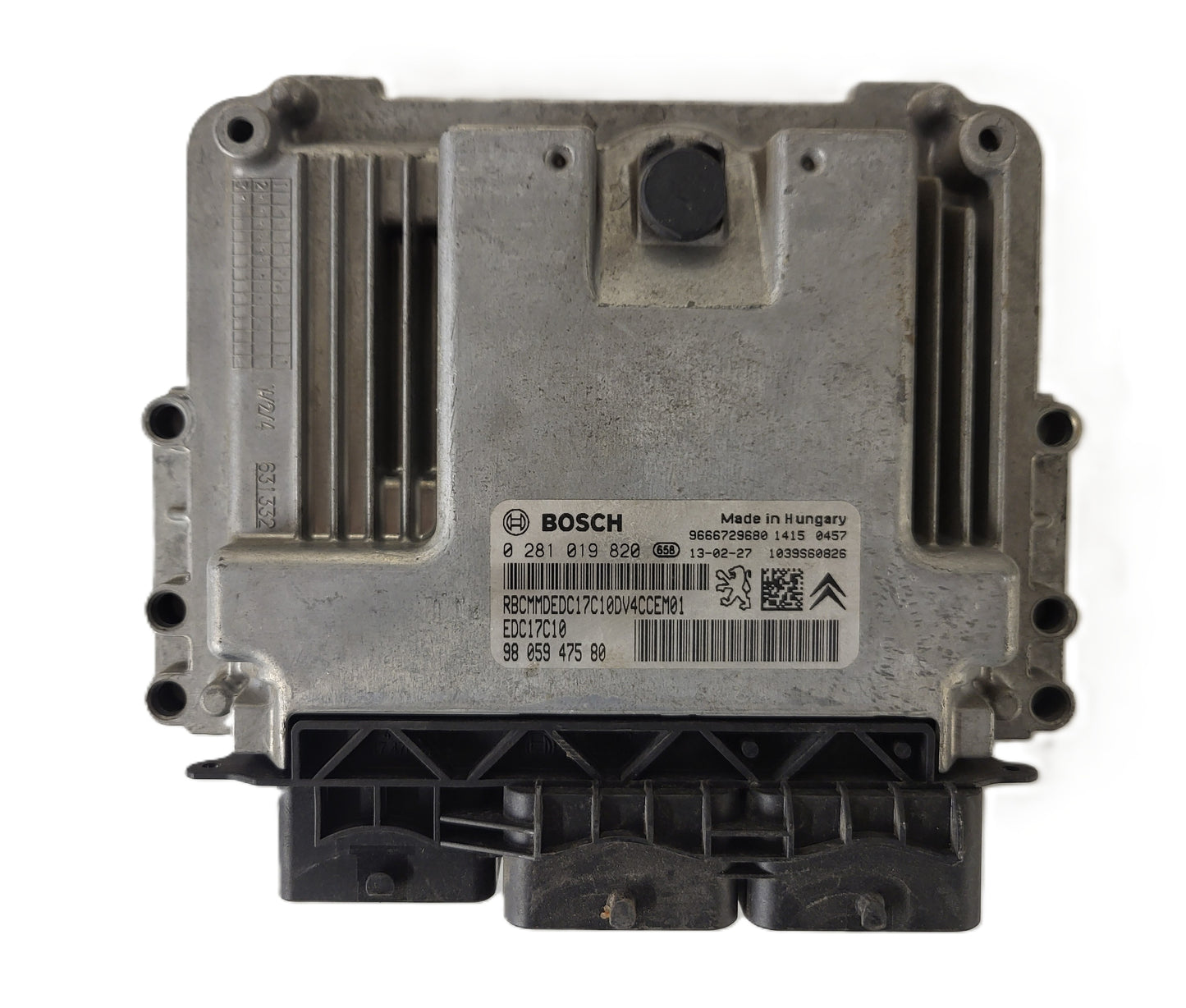 PEUGEOT CITROEN ECU / 0281019820 / EDC17C10 / 9805947580 / 9666729680 / BOSCH