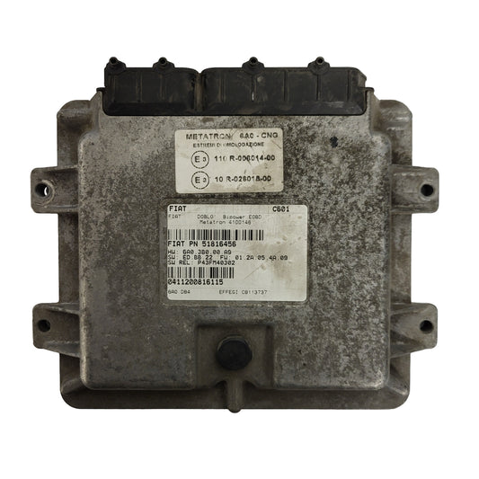FIAT DOBLO BIPOWER ECU / 51816456 / 4100146 / 6A03B000A9 / METATRON