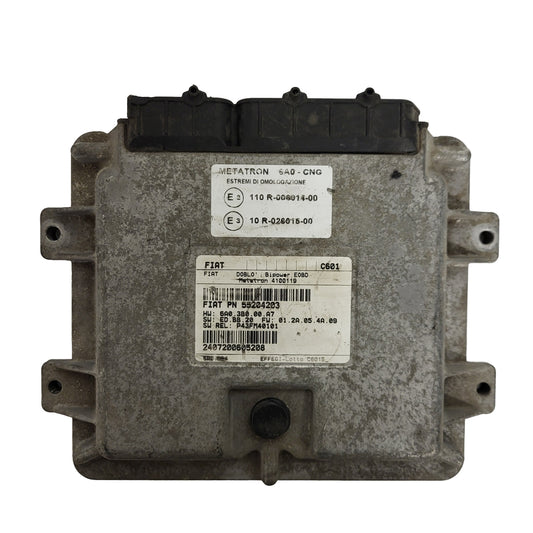 FIAT DOBLO BIPOWER ECU / 55204203 / 4100119 / 6A03B000A7 / METATRON