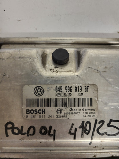 VW POLO ECU / 045906019BF / 0281011241 / EDC15P+ / BOSCH