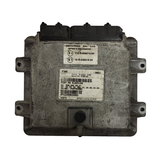 Fiat Punto ECU / 51803158 / 4100132 / 110R-006014-00 / 10R-026015-00 / METATRON