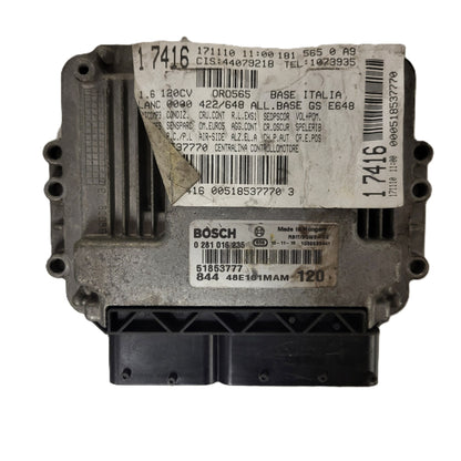 LANCIA DELTA ECU / 0281016235 / 51853777 / 1039S33441 / BOSCH