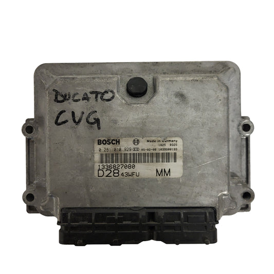 FIAT DUCATO JUMPER BOXER ECU / 0281010929 / 1336827080 / BOSCH