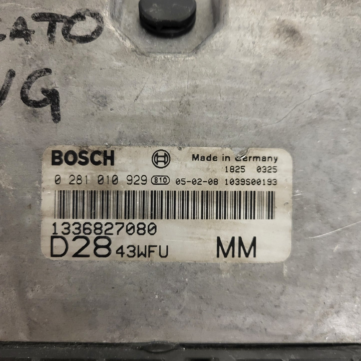 FIAT DUCATO JUMPER BOXER ECU / 0281010929 / 1336827080 / BOSCH