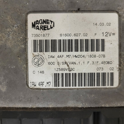 Fiat 600 ECU / IAW4AF.M7 / 73501877 / HW204 / MAGNETI MARELLI