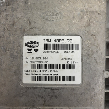 PEUGEOT CITROEN ECU / IAW 48P2.72 / SW 9648568480 / HW 9645989480