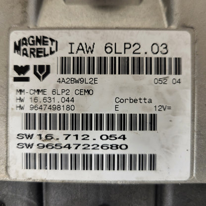 Peugeot Citroen ECU / IAW 6LP2.03 / SW 9654722680 / HW 9647498180