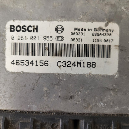 3x FIAT PUNTO 188 1.9 JTD ECU / 0281001955 / 46534156 / BOSCH BULK STOCK