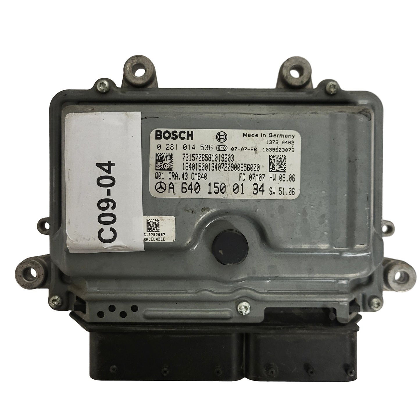 MERCEDES A W169 ECU / 0281014536 / A6401500134 / CRA.43 / OM640 / BOSCH