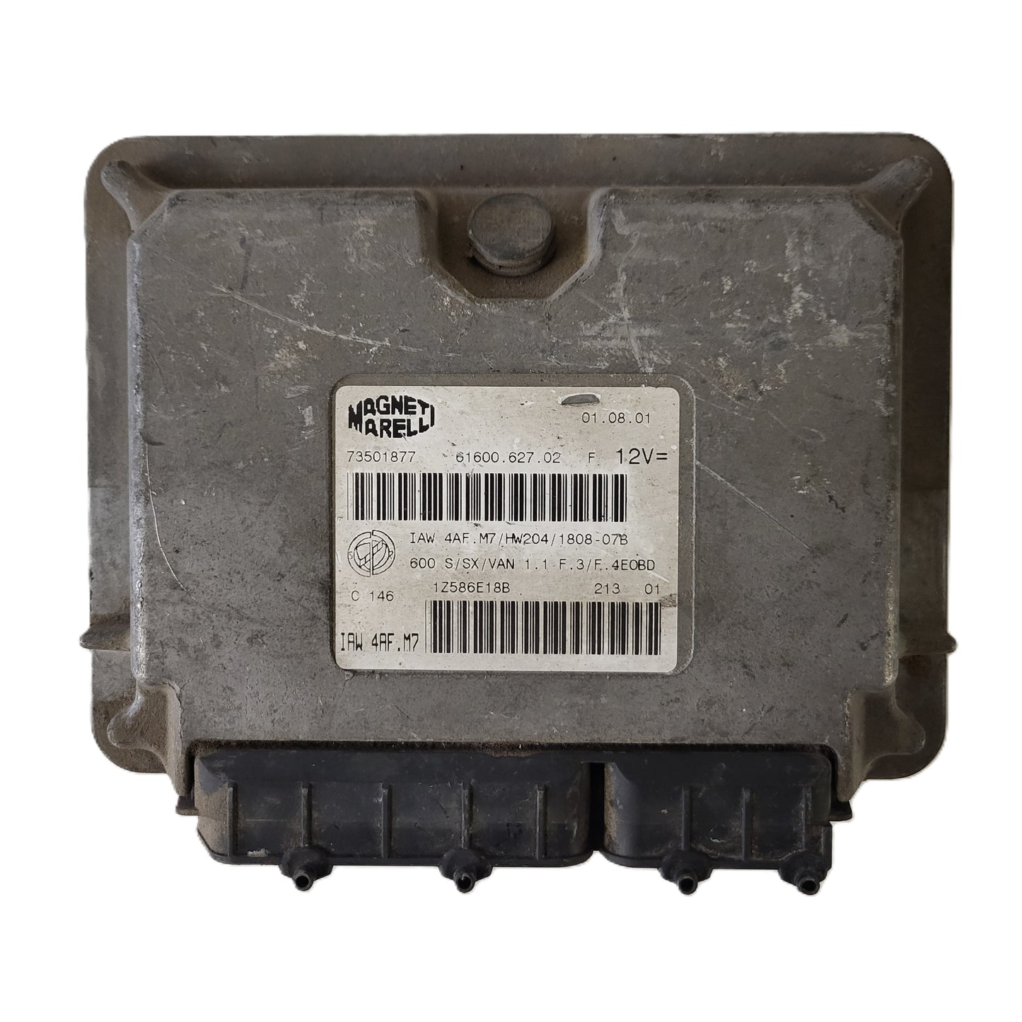 Fiat 600 ECU / IAW4AF.M7 / 73501877 / HW204 / MAGNETI MARELLI
