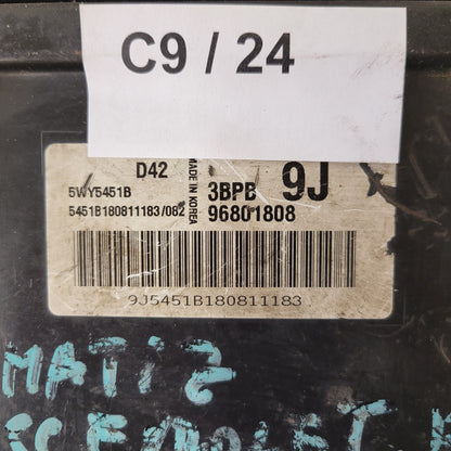 CHEVROLET MATIZ ECU / 96801808 / 5WY5451B / 3BPB / 9J / D42 / DAEWOO