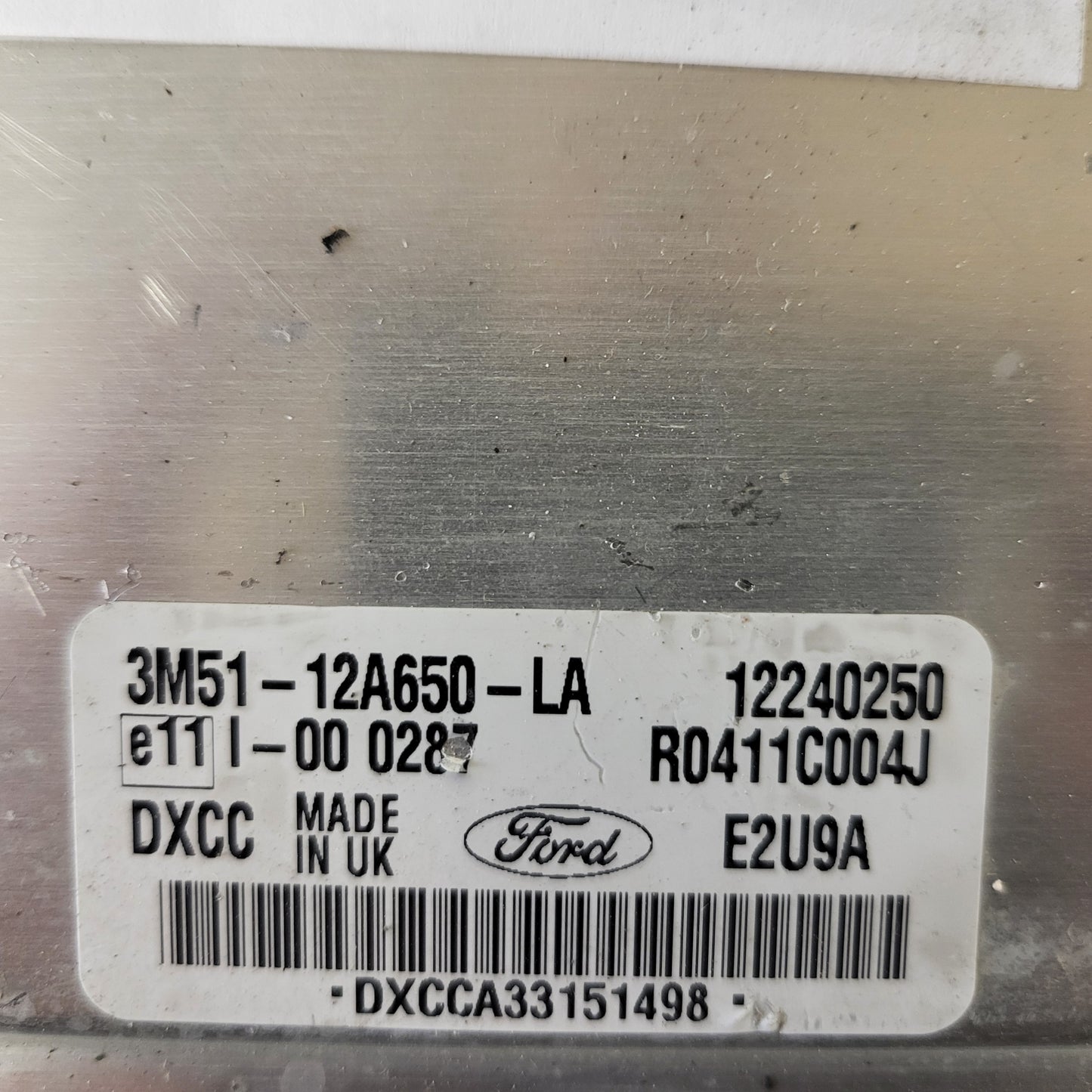 FORD FOCUS CDTI ECU / 3M51-12A650-LA / DXCC / R0411C004J / 12240250