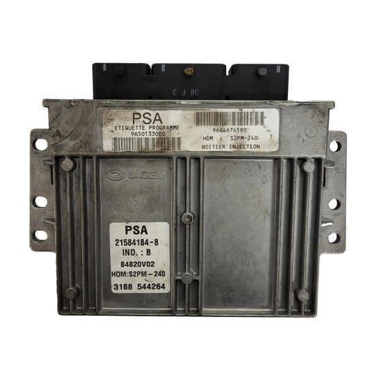 CITROEN ECU / 21584184-8 / 9650133080 / 9644674580 / S2PM-240 / SAGEM