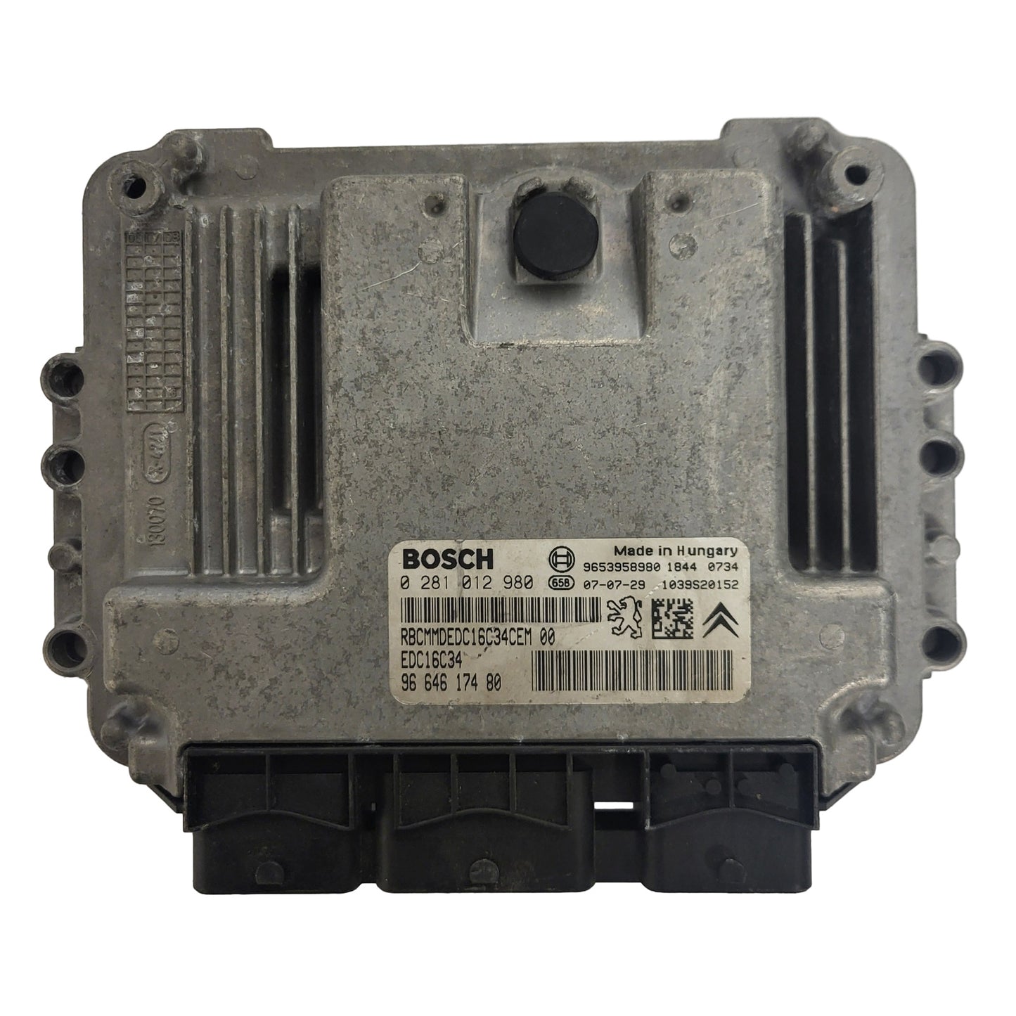 CITROEN C4 PICASSO 1.6 HDI ECU / 0281012980 / EDC16C34 / 9664617480 / BOSCH