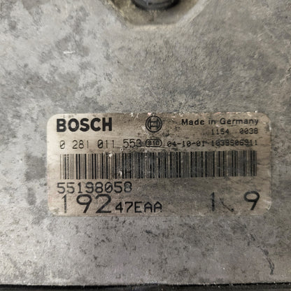 Fiat STILO ECU / 0281011553 / 55198058 / 19247EAA / BOSCH
