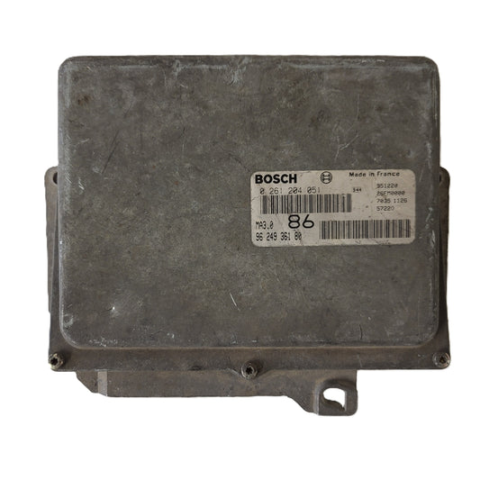 PEUGEOT 106 CITROEN AX 1.0 ECU / 0261204051 / 9624936180 / MA3.0 / BOSCH