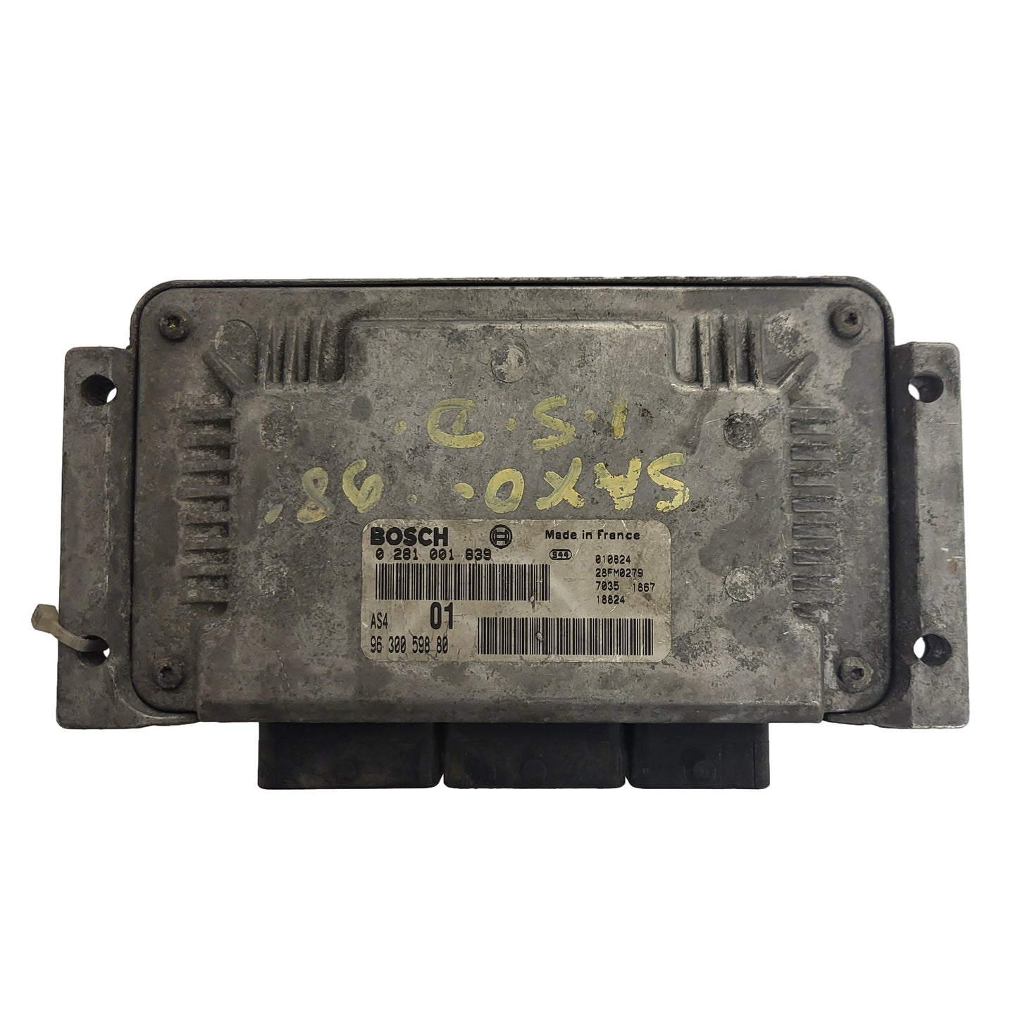 Citroen Saxo Peugeot 106 ECU / 0281001839 / 9630059880 / AS4 / BOSCH