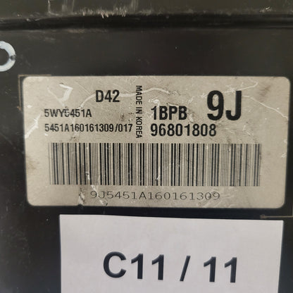CHEVROLET MATIZ ECU / 96801808 / 5WY5451B / 3BPB / 9J / D42 / DAEWOO