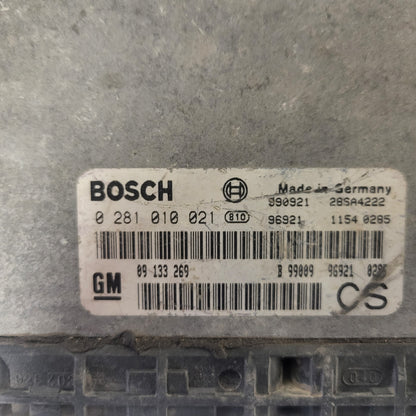 Opel Zafira ECU / 0281010021 / 09133269 / CS / BOSCH
