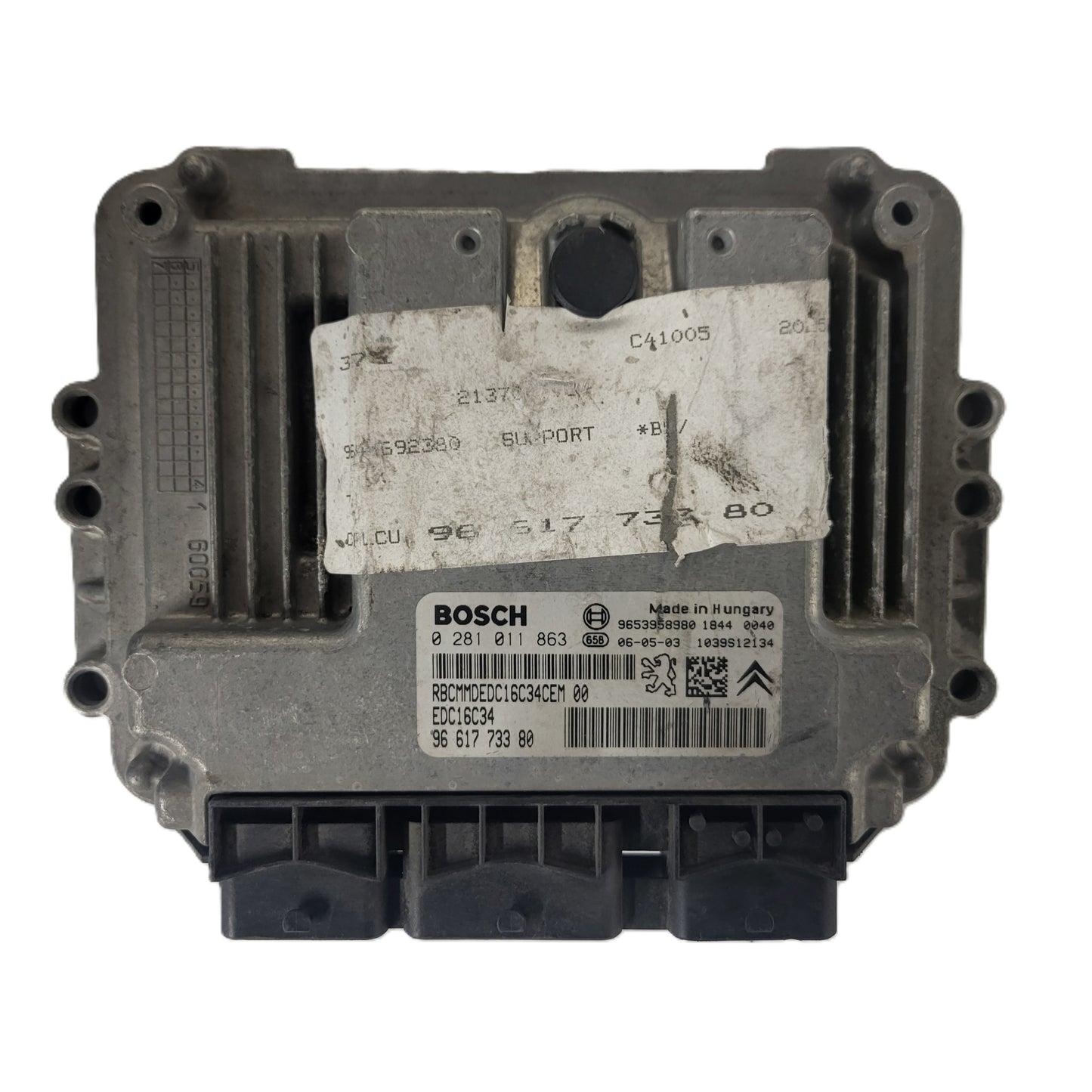 Peugeot Citroen ECU / 0281011863 / 9661773380 / EDC16C34 / BOSCH