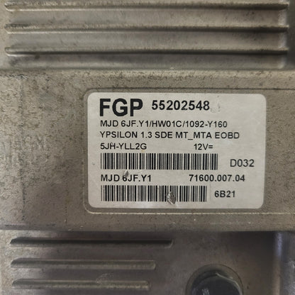 LANCIA Y YPSILON ECU / MJD 6JF.Y1 / 55202548 / HW01C / MAGNETI MARELLI