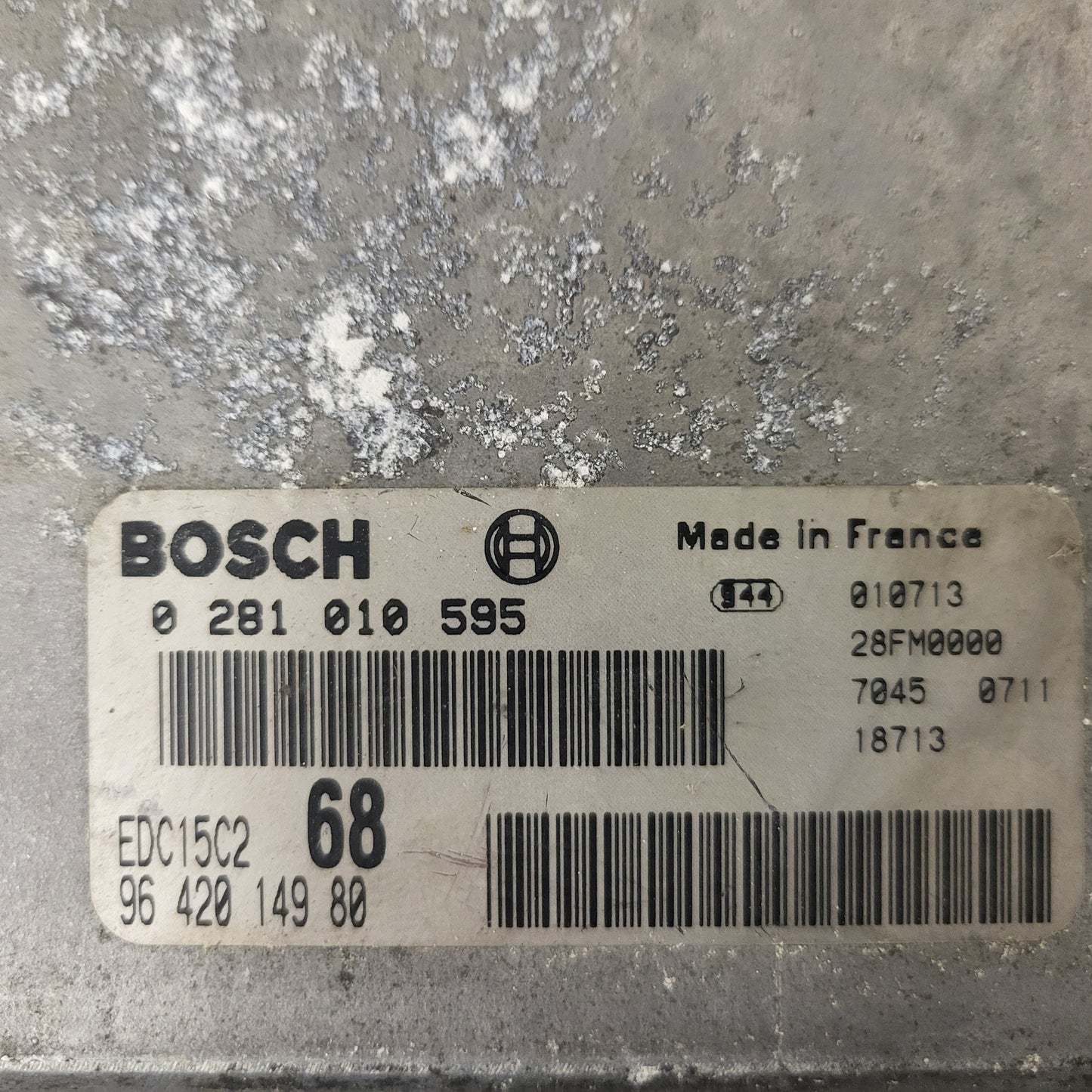Citroen Xsara Picasso ECU / 0281010595 / 9642014980 / EDC15C2 / BOSCH