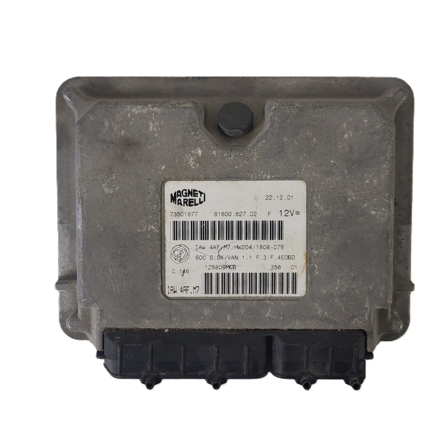 Fiat 600 ECU / IAW4AF.M7 / 73501877 / HW204 / MAGNETI MARELLI