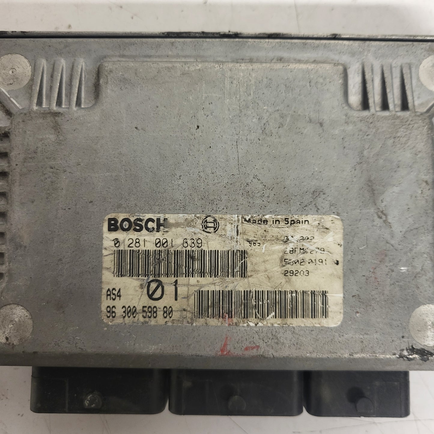 Citroen Saxo Peugeot 106 ECU / 0281001839 / 9630059880 / AS4 / BOSCH