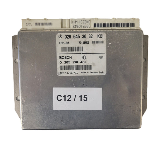 MERCDES BENZ ECU / 0265453632 / 0265109431 / BOSCH / ESP+BA