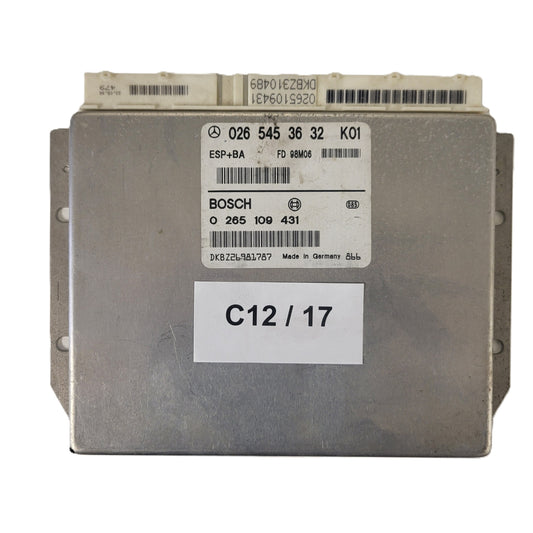 MERCDES BENZ ECU / 0265453632 / 0265109431 / BOSCH / ESP+BA