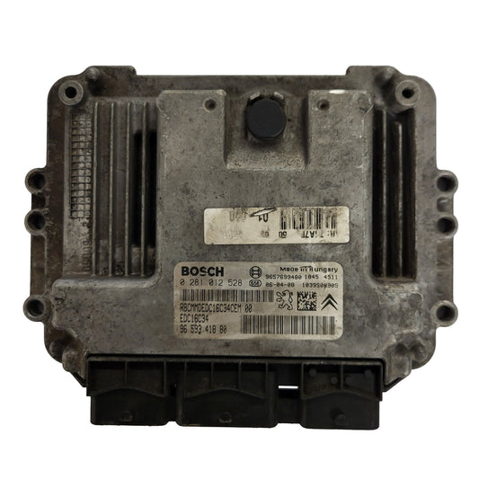 PEUGEOT CITROEN ECU / 0281012528 / 9659341880 / EDC16C34 / 9657699480 / BOSCH