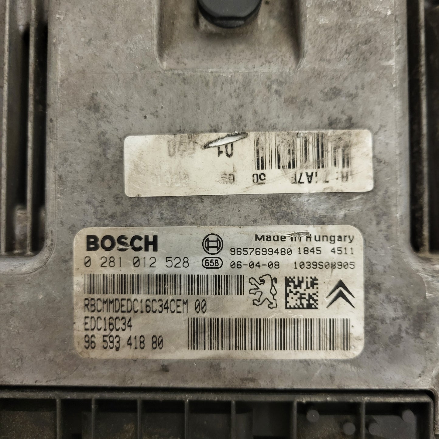 PEUGEOT CITROEN ECU / 0281012528 / 9659341880 / EDC16C34 / 9657699480 / BOSCH