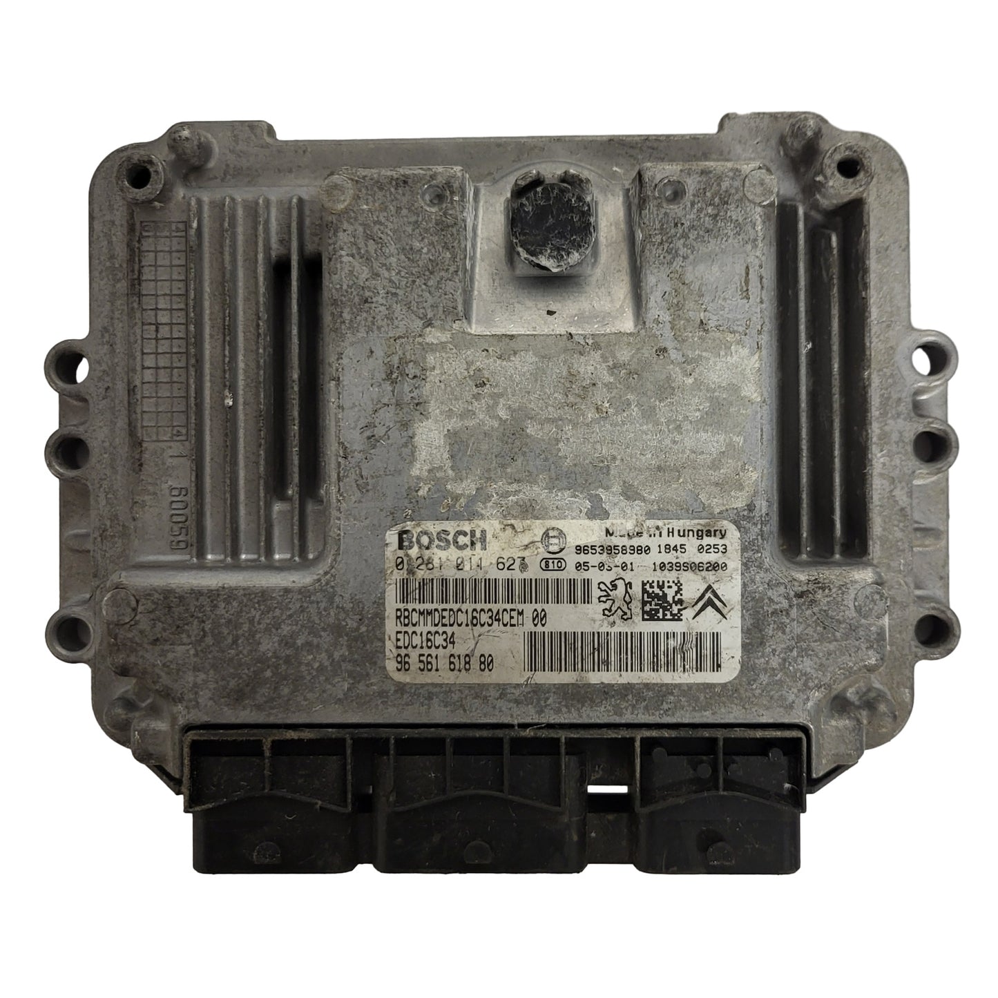 PEUGEOT CITROEN ECU / 0281011627 / EDC16C34 / 9656161880 / 9653958980 / BOSCH