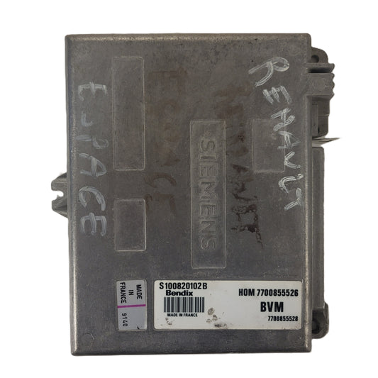 RENAULT CLIO ECU / S100820102B / 7700855526 / 7700855528 / S100820102