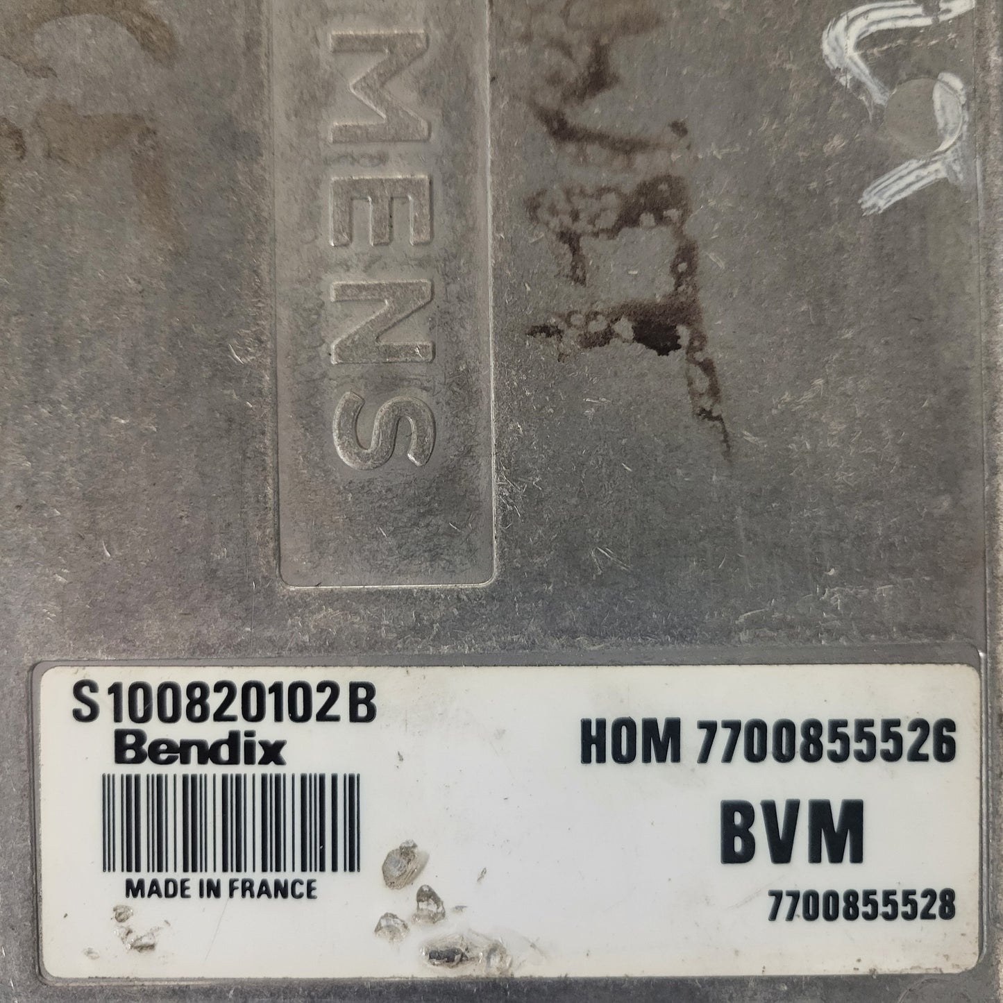 RENAULT CLIO ECU / S100820102B / 7700855526 / 7700855528 / S100820102