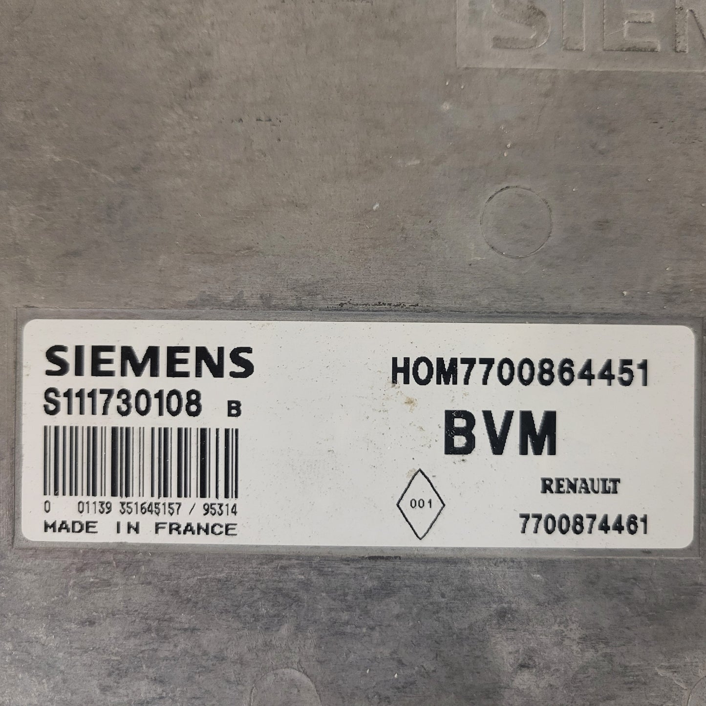 Renault Megane ECU / S111730108B / 7700864451 / 7700874461 / S111730108
