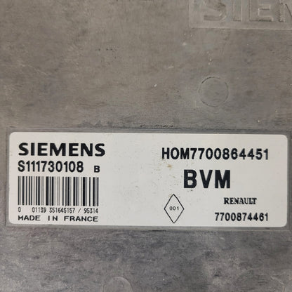 Renault Megane ECU / S111730108B / 7700864451 / 7700874461 / S111730108