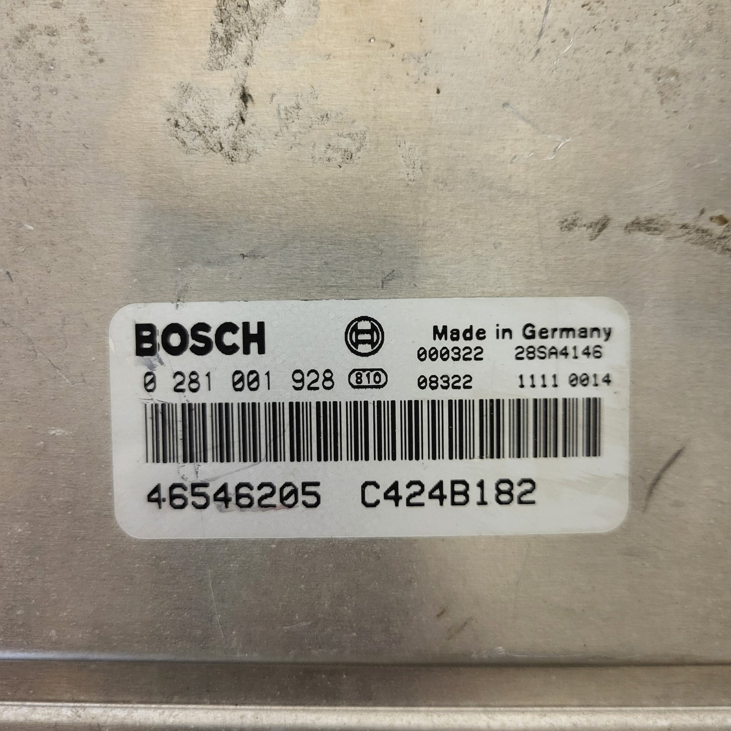 Fiat BRAVO ECU / 0281001928 / 46546205 / C424B182 / BOSCH