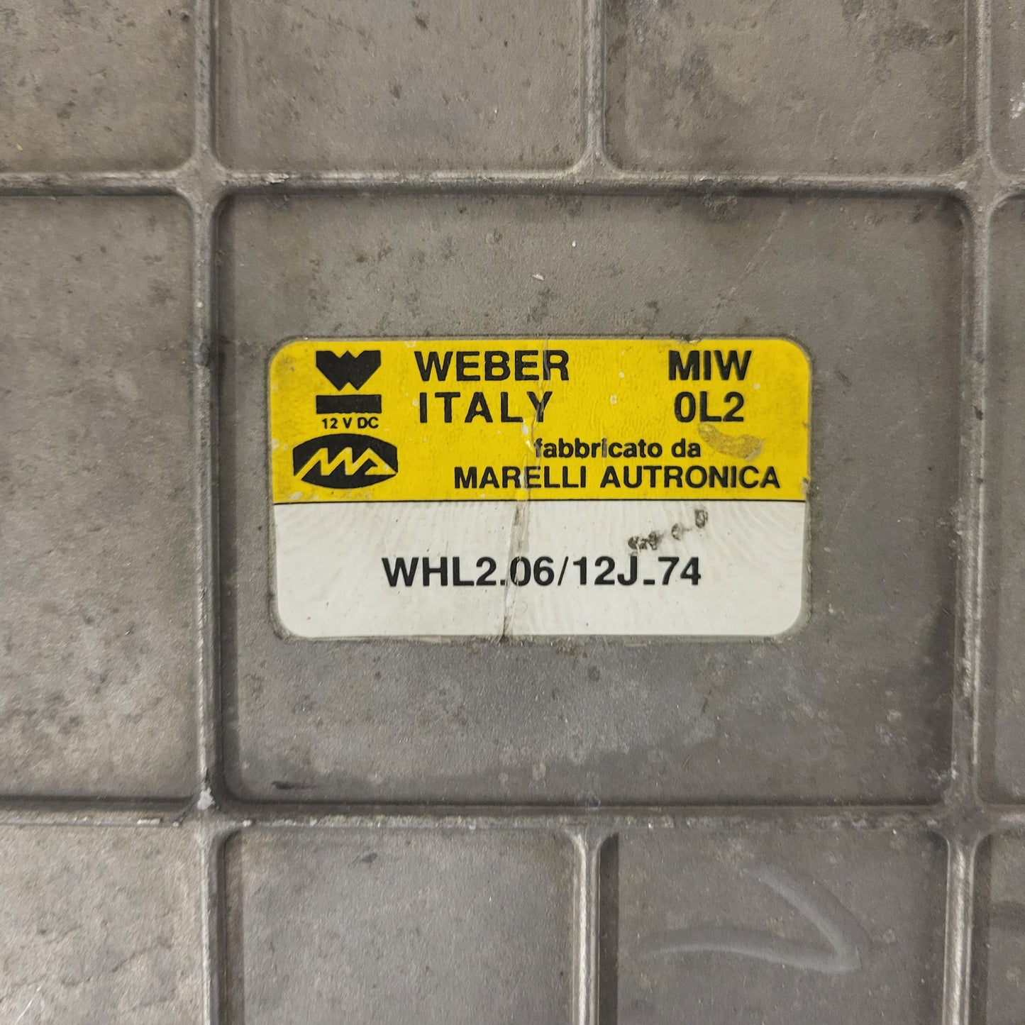 LANCIA DEDRA 1.6 ECU / MIW 0L2 / WHL2.06/12J.74 / WHL2.06/12J_74 / WEBER ITALY