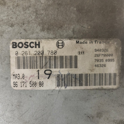 Peugeot Citroen ECU / 0261200780 / 9617150080 / MA3.0 / BOSCH