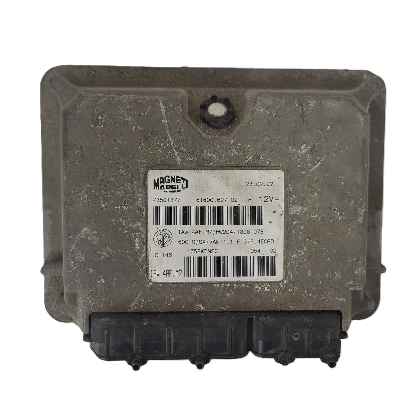 Fiat 600 ECU / IAW4AF.M7 / 73501877 / HW204 / MAGNETI MARELLI