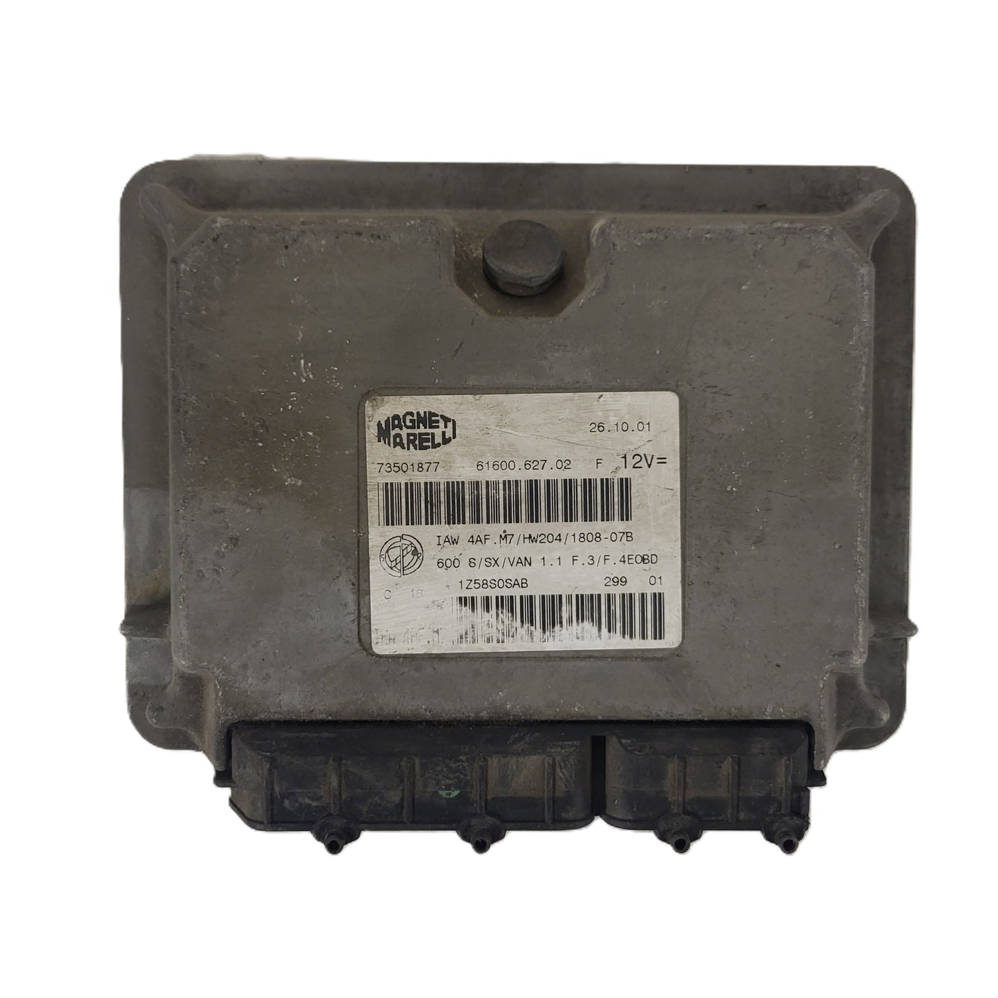 Fiat 600 ECU / IAW4AF.M7 / 73501877 / HW204 / MAGNETI MARELLI