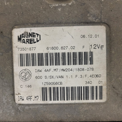 Fiat 600 ECU / IAW4AF.M7 / 73501877 / HW204 / MAGNETI MARELLI