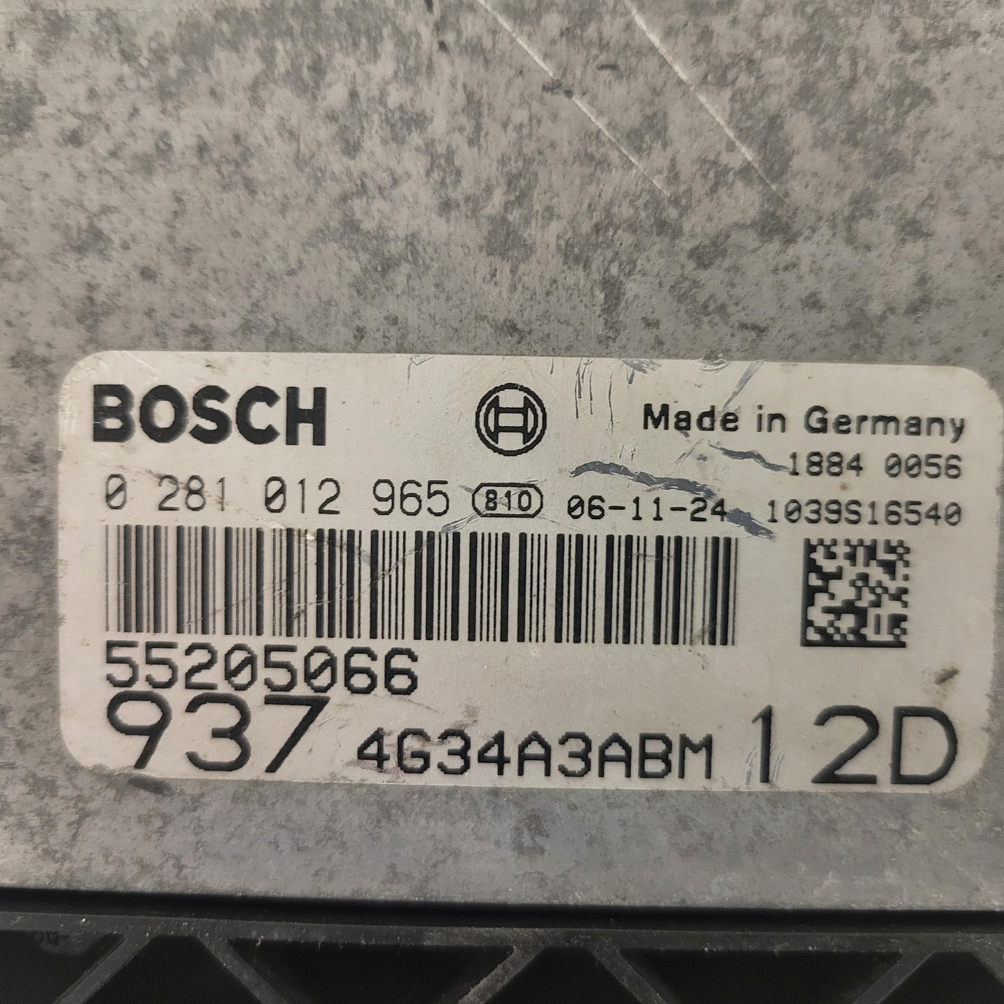 ALFA ROMEO 147 ECU / 55205066 / 0281012965 / BOSCH