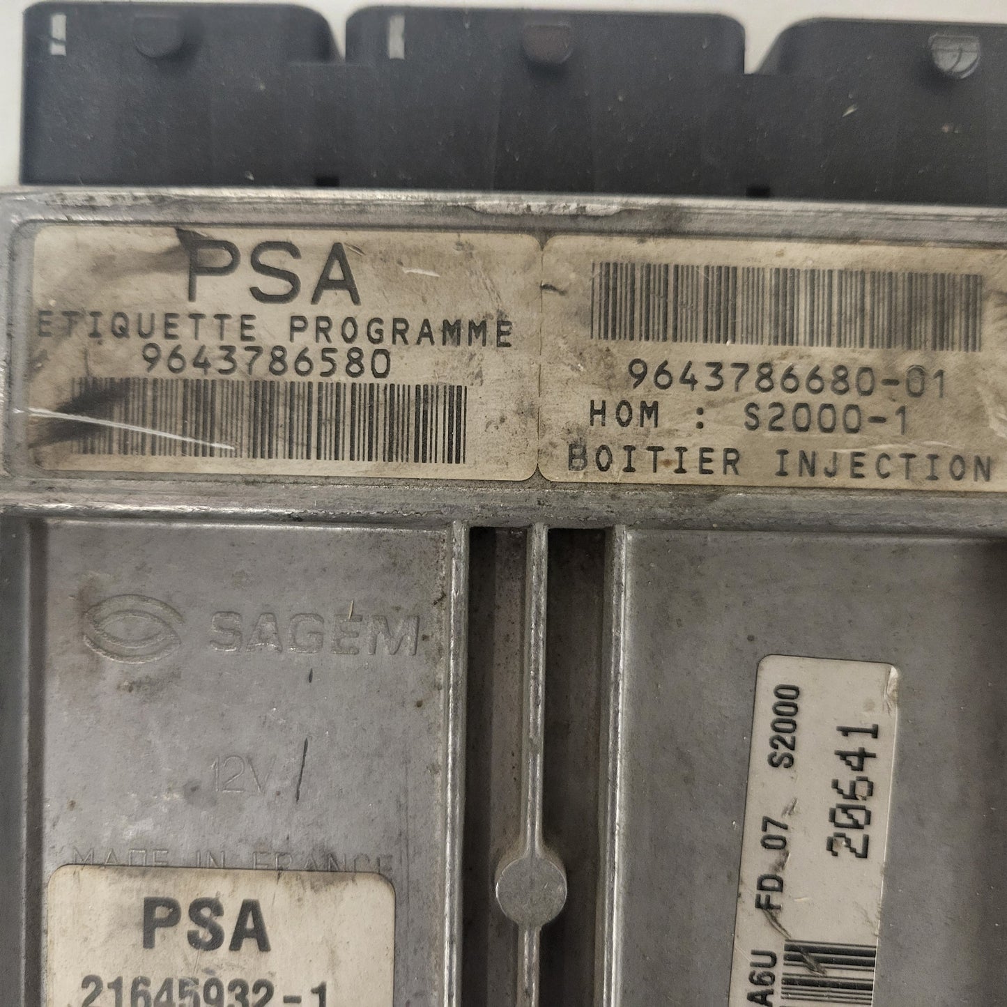 CITROEN XSARA PICASSO ECU / 9643786580 / 9643786680-01 / 21645932-1 / SAGEM