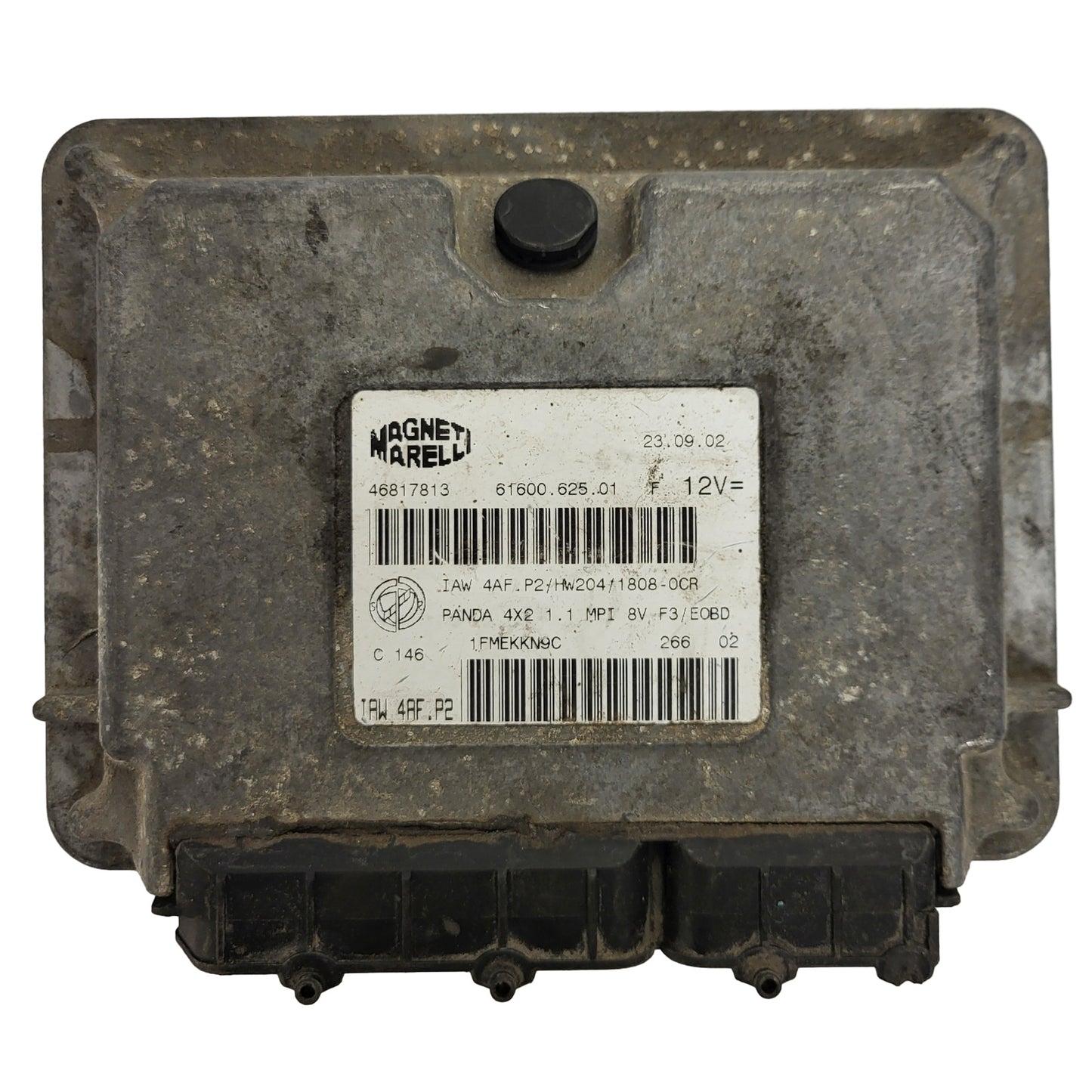 FIAT PANDA 1.1 ECU / 46817813 / IAW 4AF.P2 / 61600.625.01 / HW204 / MAGNETI MARELLI