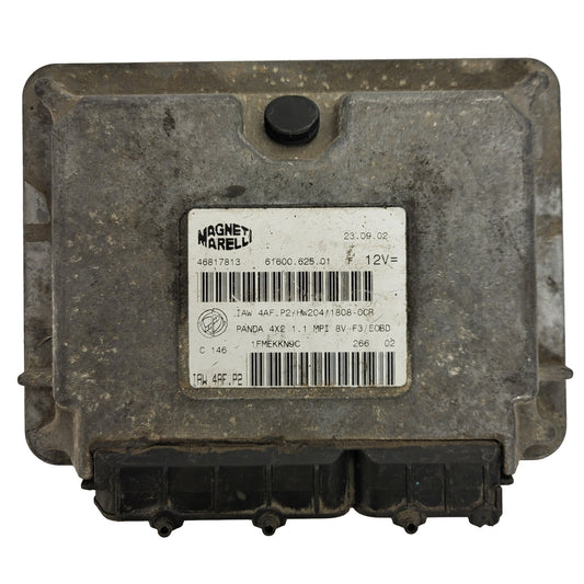 FIAT PANDA 1.1 ECU / 46817813 / IAW 4AF.P2 / 61600.625.01 / HW204 / MAGNETI MARELLI
